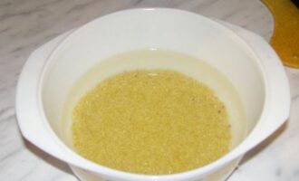 Суп из куриных потрохов с пшеном и овощами