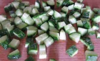 Окрошка мясная на квасе