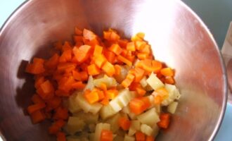 Рецепт винегрета с солеными грибами