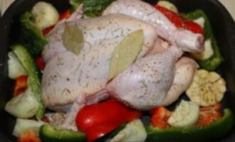 Запеченная курица с овощами: пошаговый рецепт
