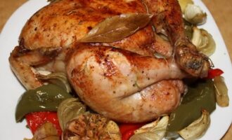 Запеченная курица с овощами: пошаговый рецепт