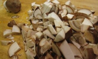 Тыква с грибами и картошкой