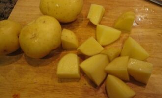 Тыква с грибами и картошкой