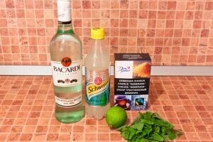 Классический Мохито с Лаймом и Мятой
