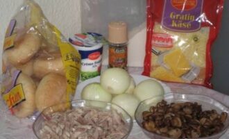 Жульен в булочке