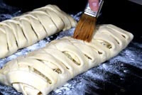 Плетёный пирог с капустой