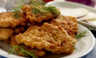 Куриные оладьи