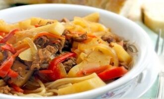 Лагман из говядины с картошкой вкусный рецепт с фото пошагово и видео