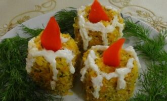 Закуска "Рождественские свечи"