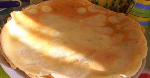 Блины с курицей
