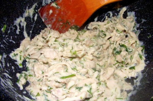 Блины с курицей