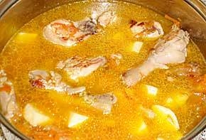 Жаркое из курицы с томатным соусом