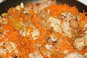 Жаркое из курицы с томатным соусом