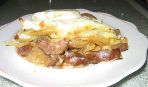 Почки говяжьи, запеченные с луком вкусный рецепт с фото пошагово и видео