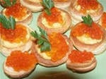 Волованы с икрой