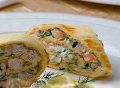 Рулет с креветками
