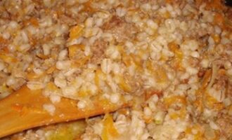 Перловка с фаршем