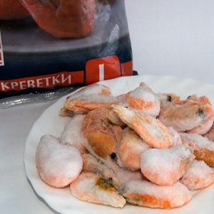 Креветки тушеные в сливках