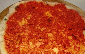 Лодочки мясные и сырные из лаваша