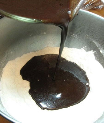 Кекс с горячим шоколадом внутри