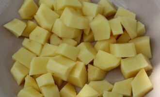 Азу из жаренной картошки