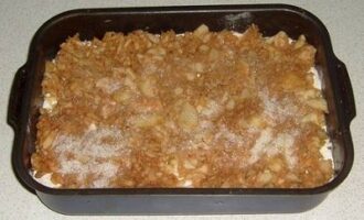 "Ленивый" пирог с яблоками