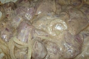 Мясо по-запорожски
