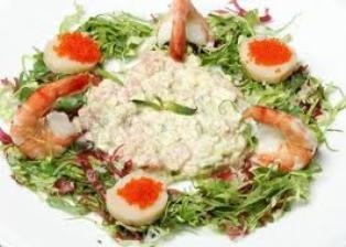 Бразильский салат с омарами