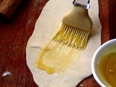 Блины с зеленым луком