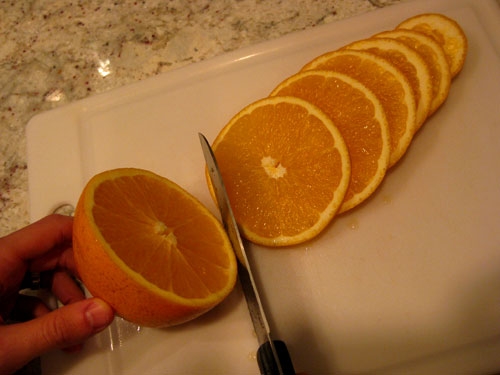 Апельсиновые ломтики с корицей