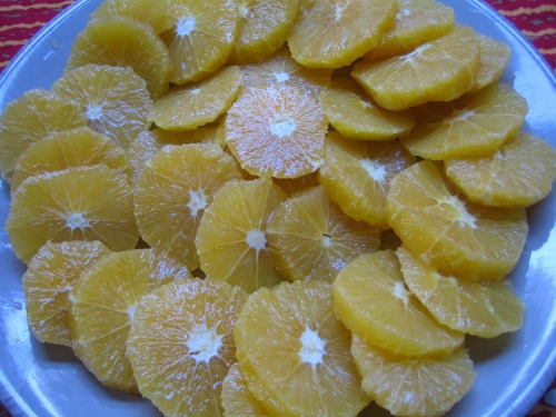 Апельсиновые ломтики с корицей