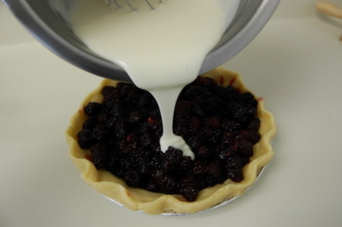 Пирог с ежевикой