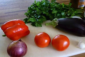 Салат из печеных овощей