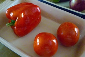 Салат из печеных овощей