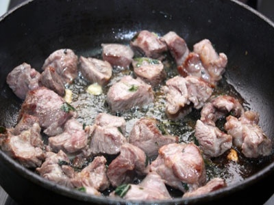 Запеченная баранина с рисом