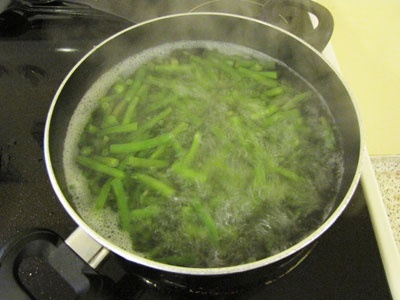 Стручковая фасоль с сыром