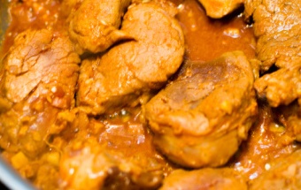 Шашлык из свинины с ананасами