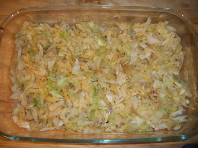 Запеканка с капустой и фаршем