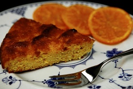 Миндальный пирог с апельсинами