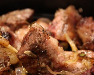Свиные рёбрышки с картофелем
