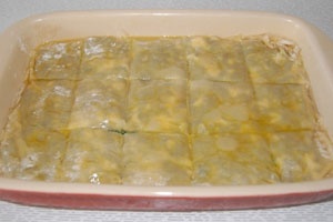 Пирог с адыгейским сыром