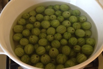 Варенье из крыжовника с грецким орехом