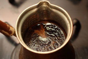 Карамельный кофе в турке