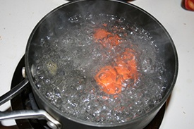 Салат из спаржи с майонезом и грибами