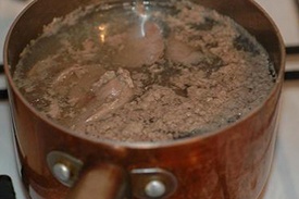 Салат из спаржи с майонезом и грибами