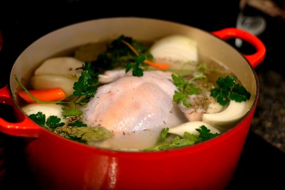 Суп-лапша на курином бульоне