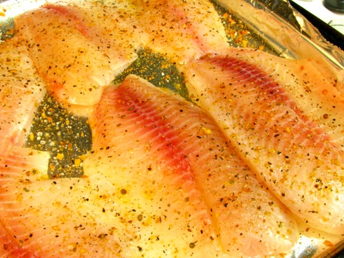 Филе рыбы в духовке