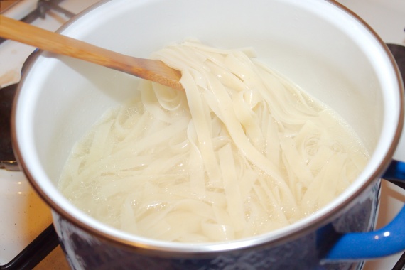 Макароны с орехами