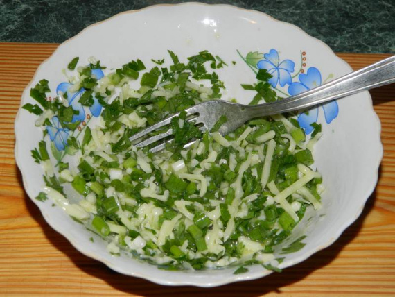 Запеченный багет с начинкой