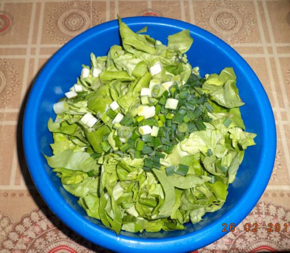 Овощной салат с яблоками